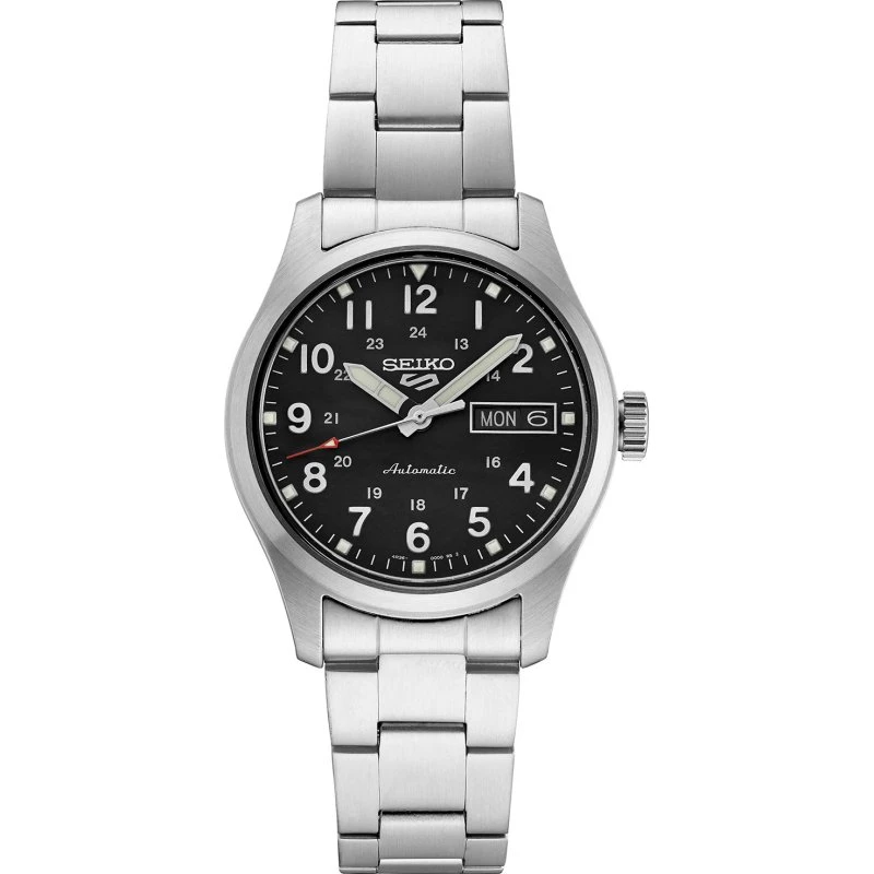 Seiko 5 Sports Midfield SRPJ81K1 36mm męski srebrny