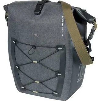 Basil Navigator Storm L – torba kolarska wodoodporna szary/czarny