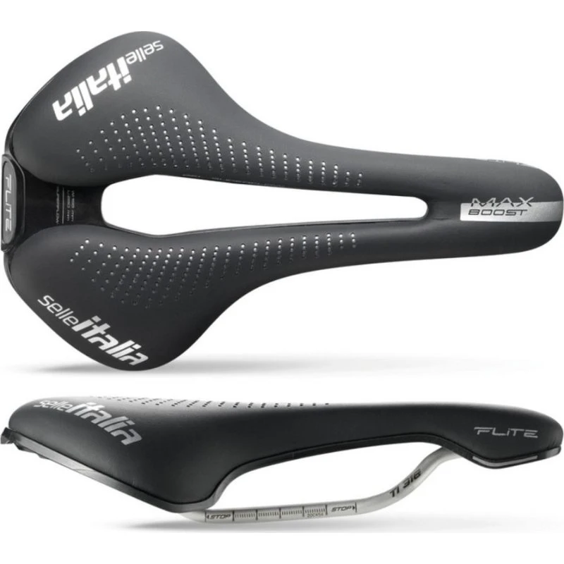 Selle Italia Max Flite Boost Gel Ti316 L3, Czarne