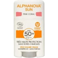 Alphanova Sun Krem SPF50+ w sztyfcie, Pink Coral, 12 g