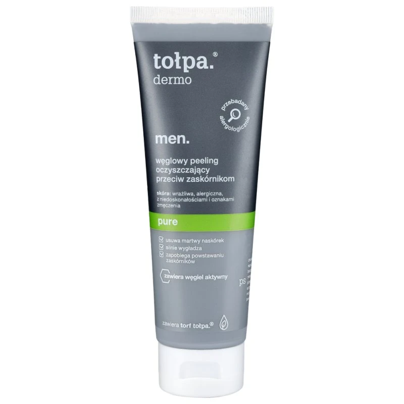 Tołpa Dermo Men Pure, węglowy peeling 100 ml
