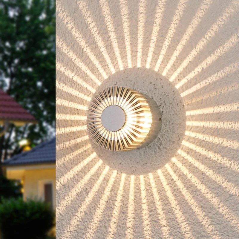 Lampa zewnętrzna LED LENNIAS Lucande - aluminiowa, okrągła