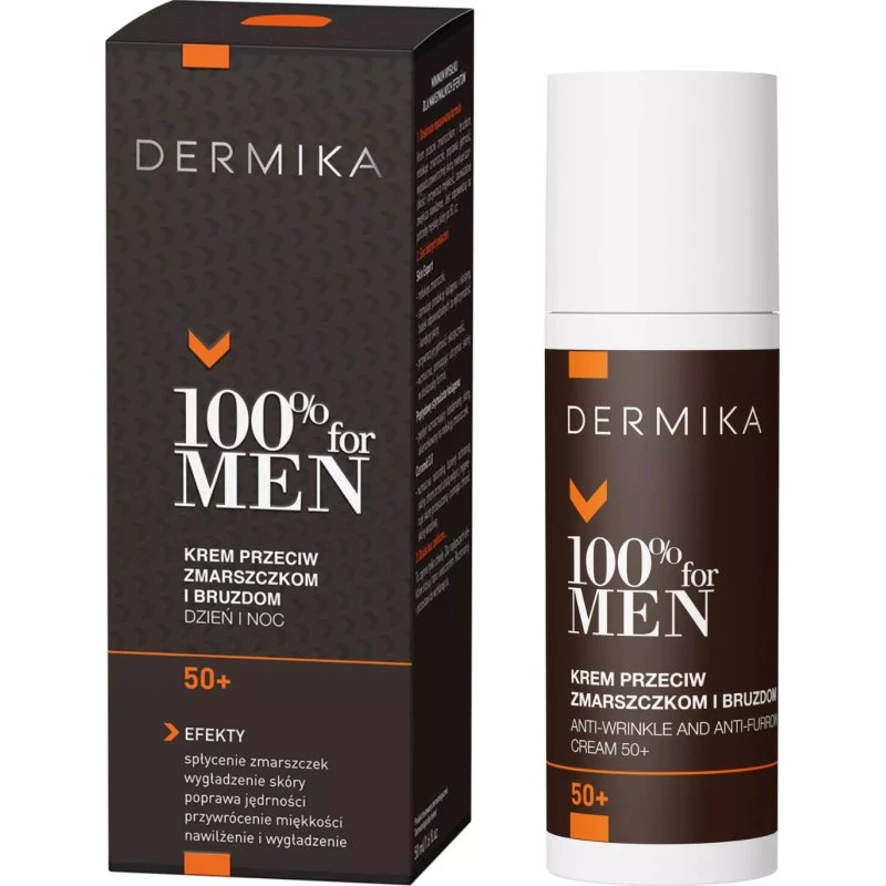 Dermika 100% for Men Krem Przeciw Zmarszczkom 50+ 50ml
