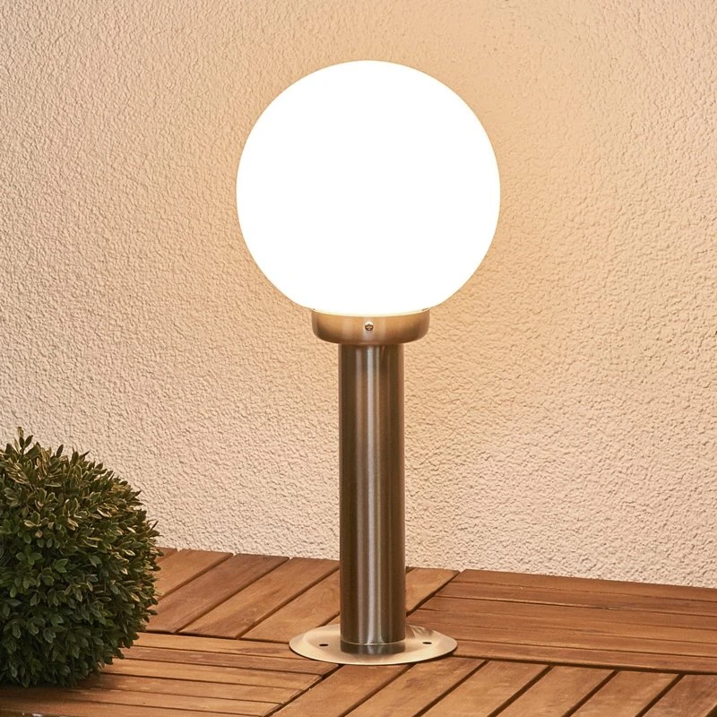 Lindby Vedran Oświetlenie ogrodowe Steel - Słupek 45 cm