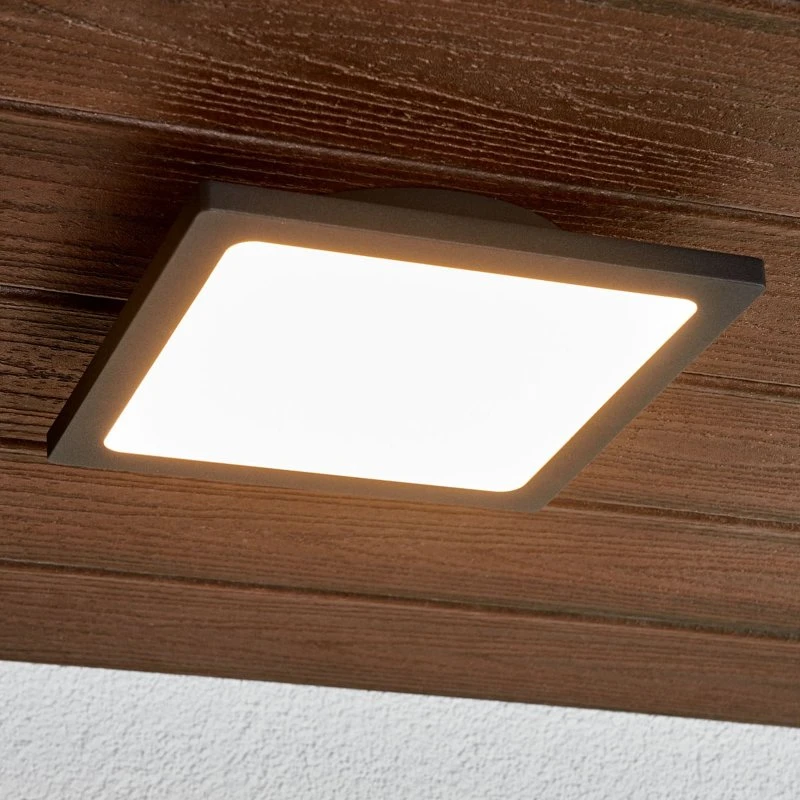 Lucande Mabella Zewnętrzna Lampa Sufitowa LED Antracytowa