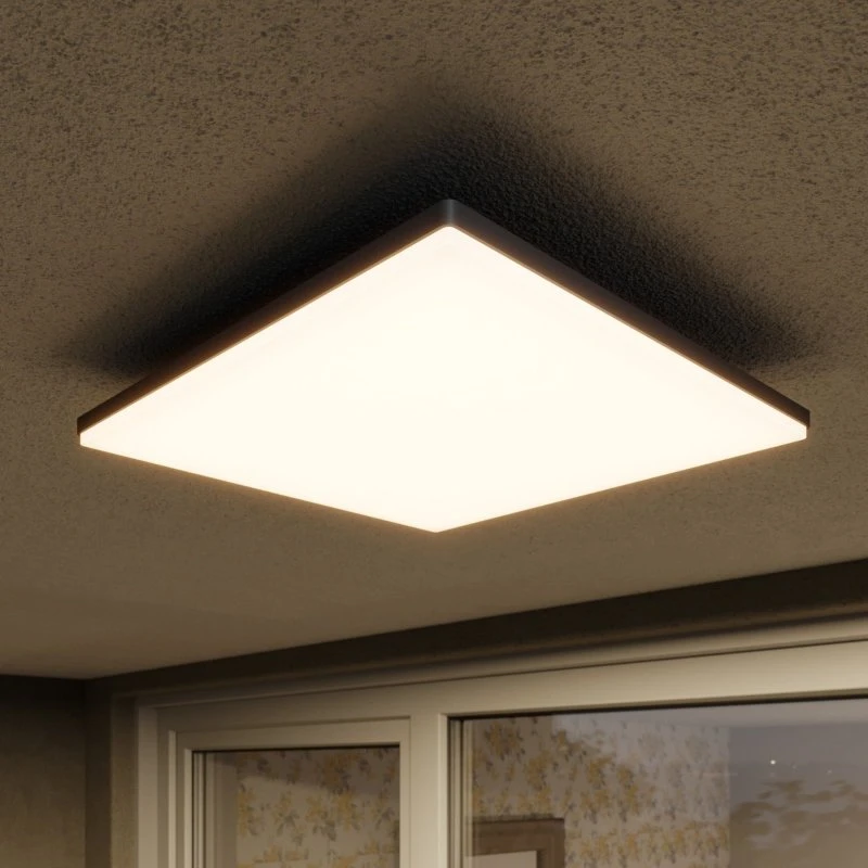 Lucande Henni Zewnętrzna Lampa Sufitowa LED Dark Grey/White