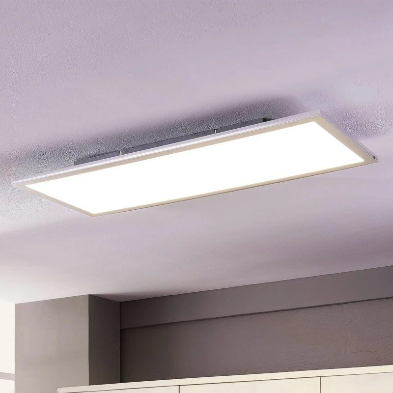 Lindby Livel LED Lampa Sufitowa 4000K 80x30 Biały/Srebrny