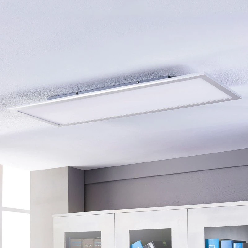 Lindby Livel LED Lampa Sufitowa 4000K 120x30 Biały/Srebrny