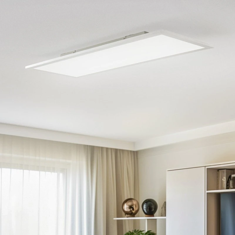 Lindby Livel LED Panel CCT 80x30 cm, Pilot, Biało-Srebrny