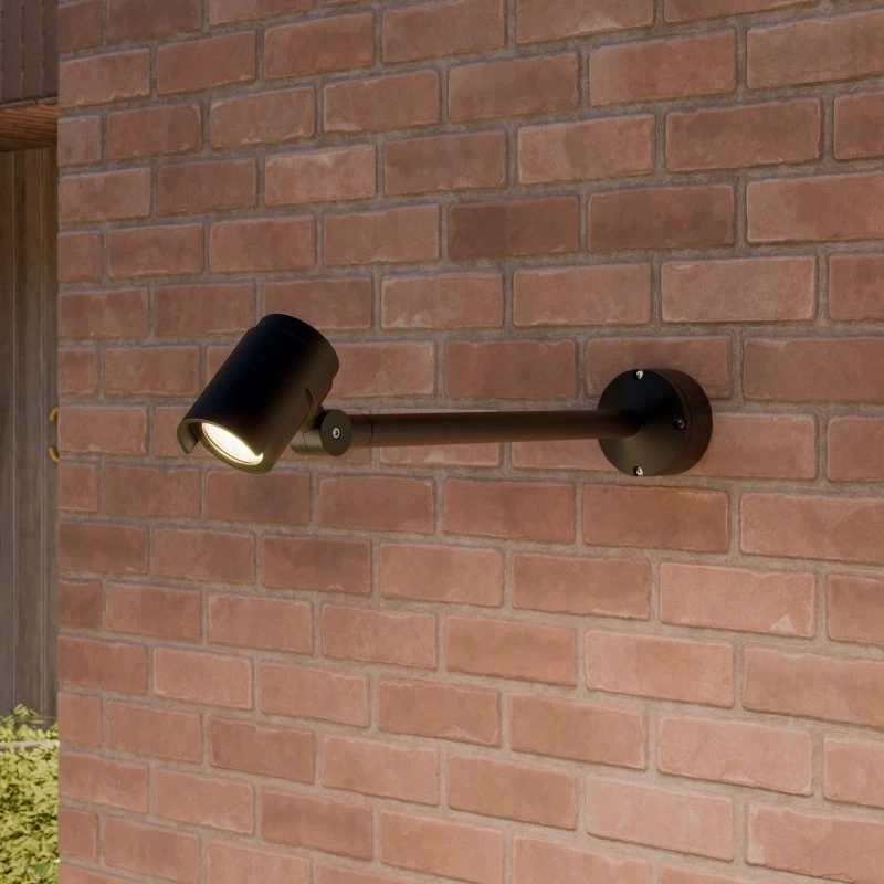 Lucande Beatrix Lampa Ścienna Zewnętrzna Dark Grey 58 cm