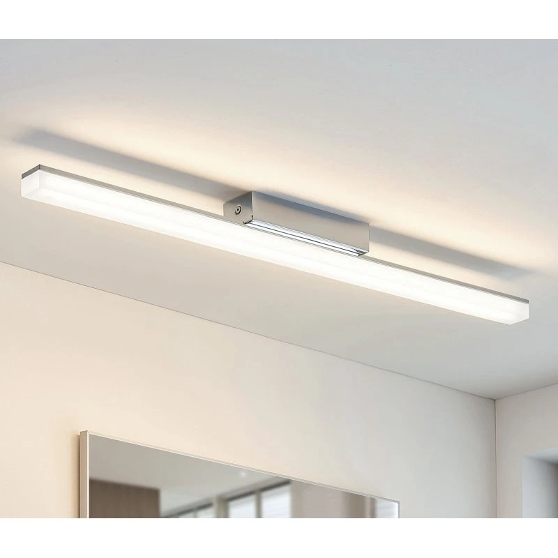 Lindby Levke LED Lampa Sufitowa IP44 Chrome/White 75 cm