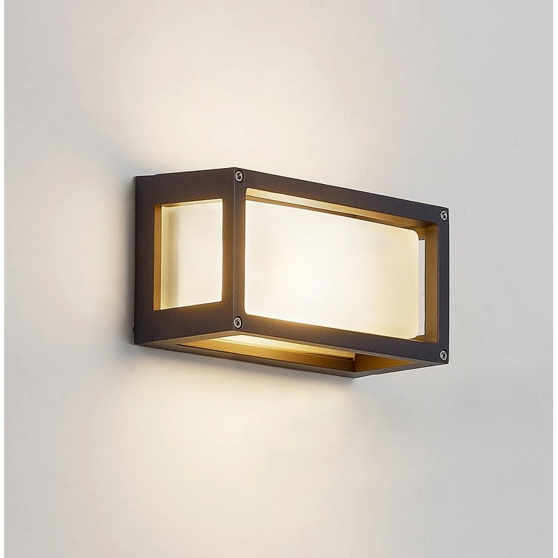 Lucande Aurelien Lampa Ścienna Zewnętrzna IP54 Dark Grey