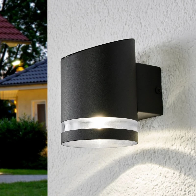 Lindby Melinda Lampa Solarna Grey - Kinkiet Zewnętrzny LED