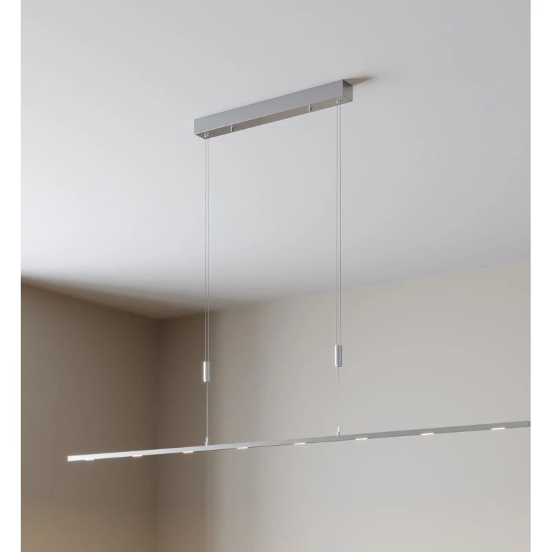 Lucande Arnik L180 Lampa Wisząca LED Nickel 180 cm