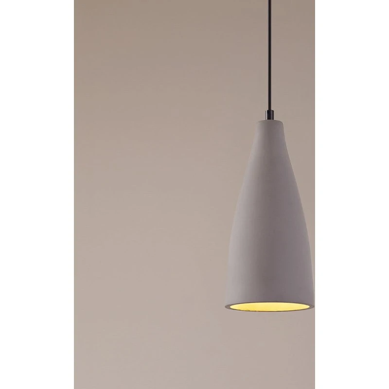 Lindby Sanne Lampa Wisząca Betonowa Szara Ø 15 cm E27