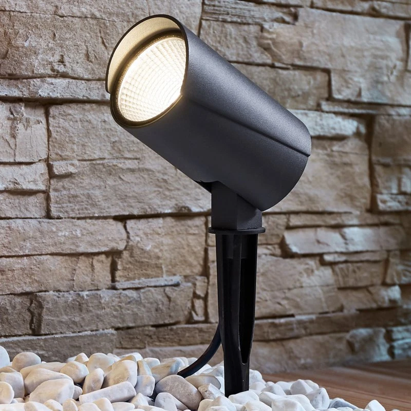 Lucande Anton Zewnętrzny Reflektor LED Dark Grey