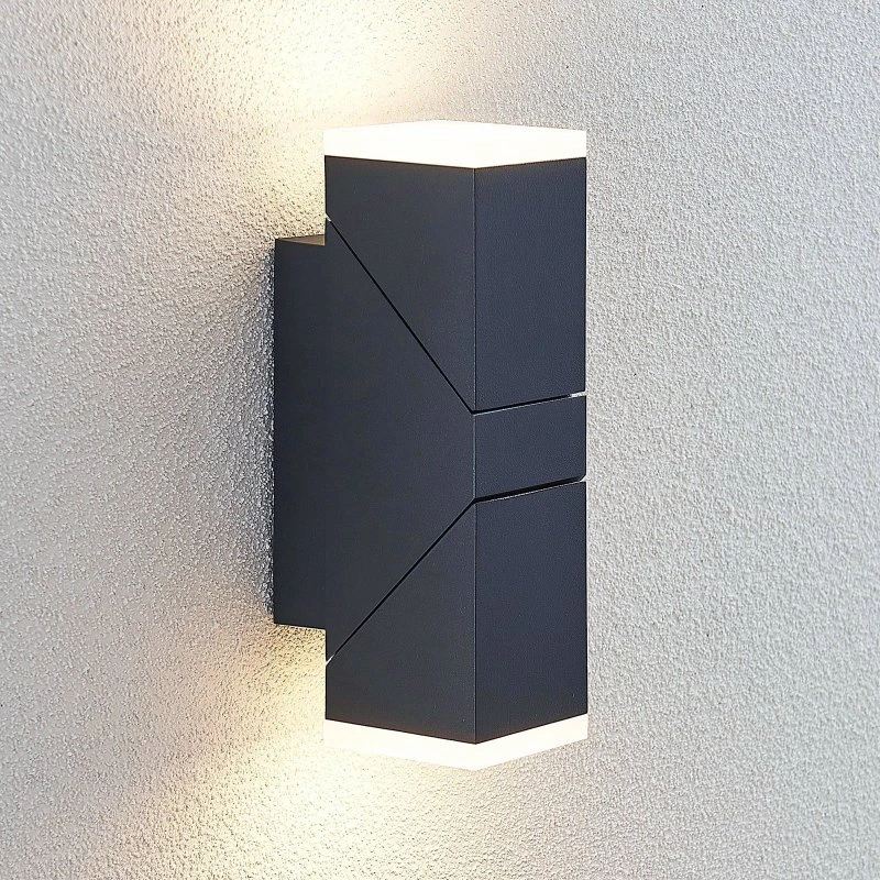 Lindby Sally LED Lampa Ścienna Up/Down Antracyt