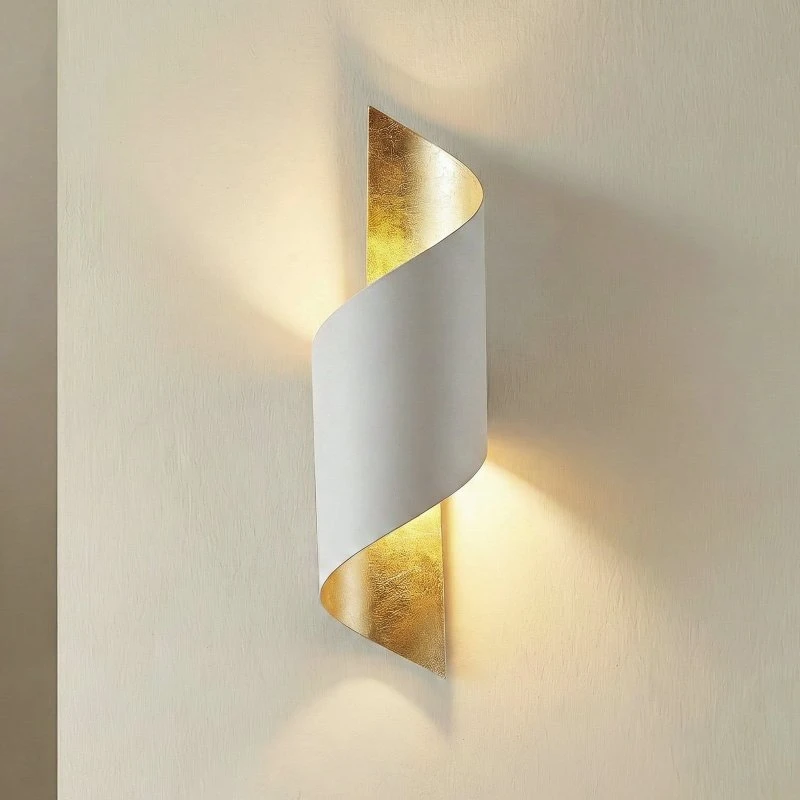 Lindby Vanni Lampa Ścienna White/Gold (52 cm)