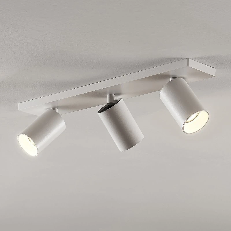 Brinja Arcchio Lampa sufitowa biała, 3-punktowa, aluminium, GU10