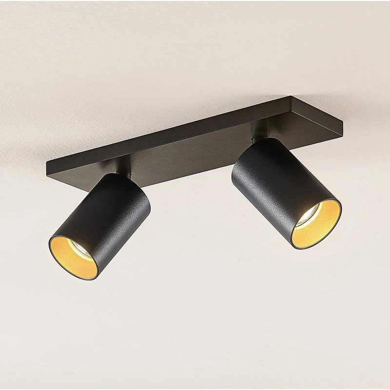 Brinja 2 Lampa sufitowa Arcchio Czarna - Reflektor GU10