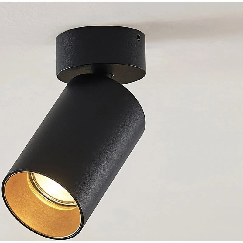 Brinja 1 Lampa sufitowa Round Czarna Arcchio