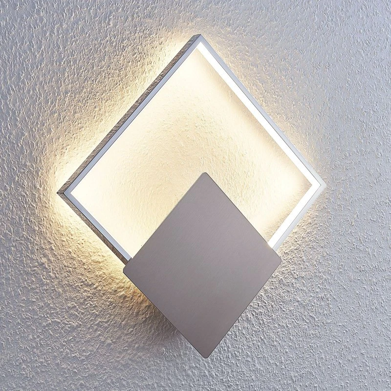 Lindby Anays Kinkiet LED Kwadratowa Biały 32x32 cm