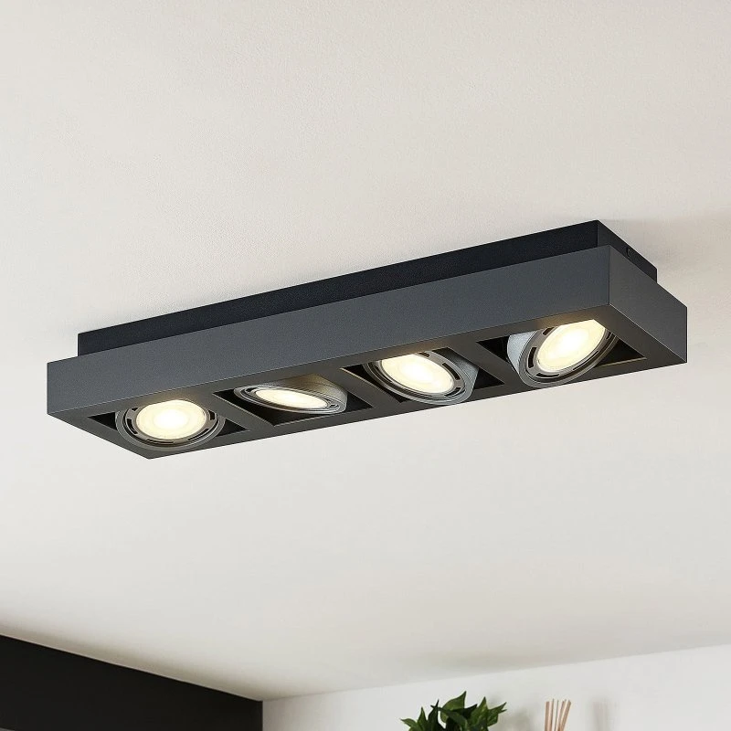 Arcchio Ronka 4 Lampa Sufitowa Dark Grey 65 cm