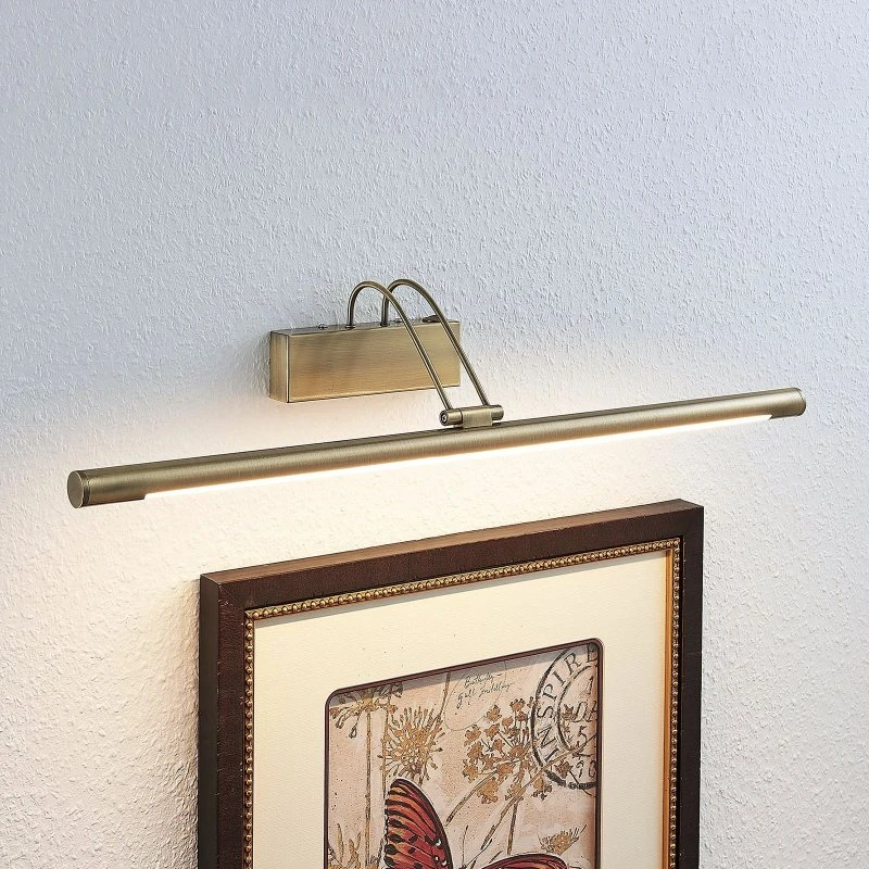 Lindby Mailine LED Lampa Ścienna Antique Brass 69 cm