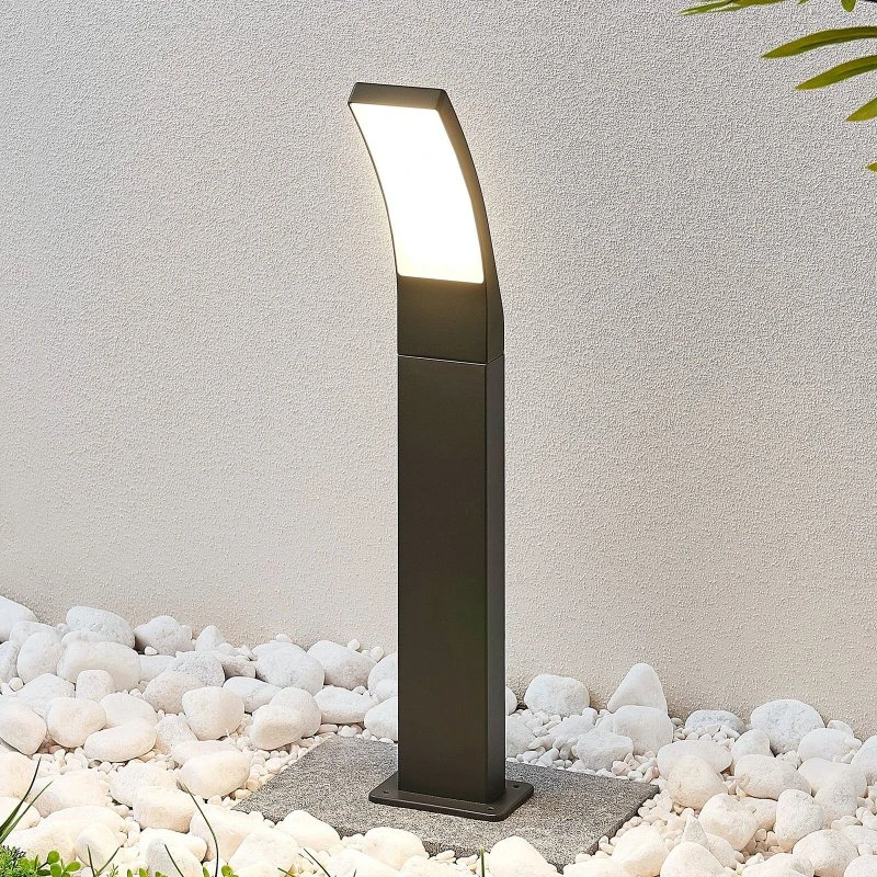 Lampa ogrodowa Lindby Ilvita Anthracite - Słupek LED 60 cm