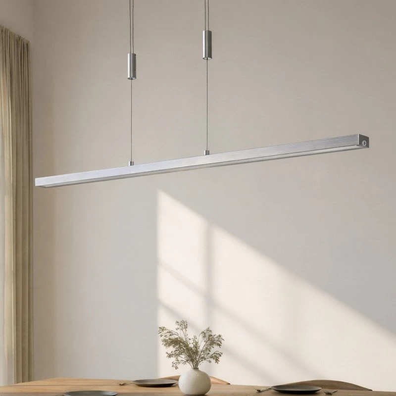 Lucande Myron Żyrandol LED: Ściemniacz dotykowy, CCT, Aluminium