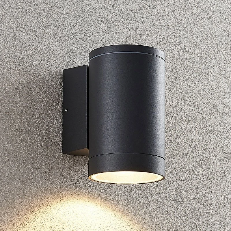 Lucande Thomke Kinkiet Zewnętrzny Dark Grey IP65
