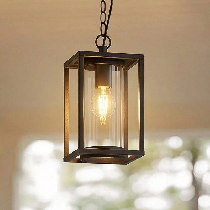 Lucande Ferda Lampa Wisząca Zewnętrzna Antracyt 25 cm IP44