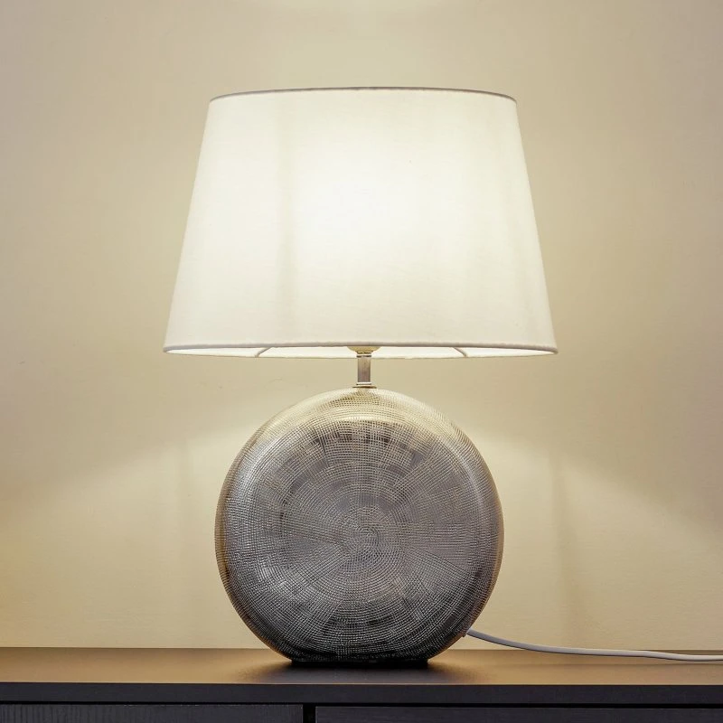 Lindby Florentino Lampa Stołowa Silver/White