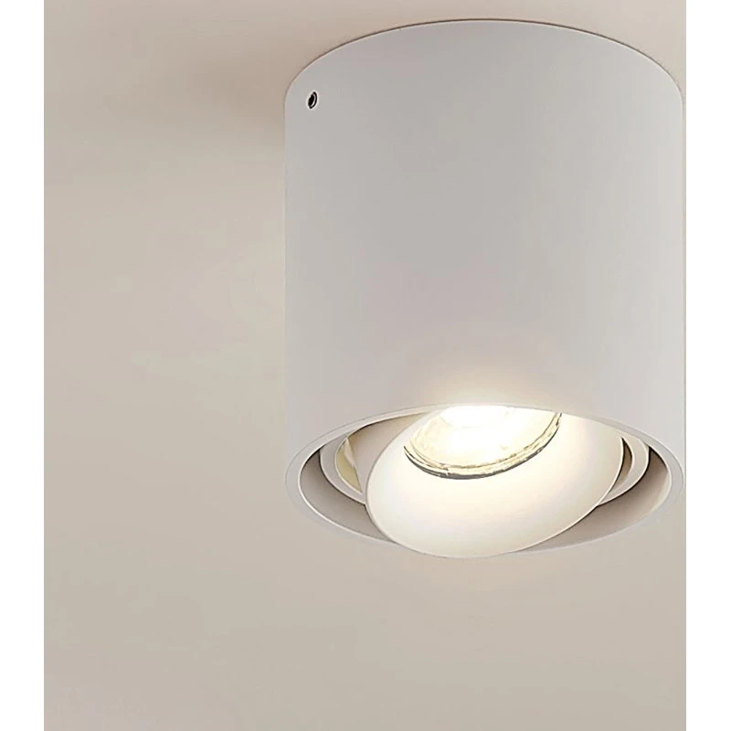 Arcchio Walza - Lampa sufitowa biała, aluminium, Ø 9,3 cm, GU10