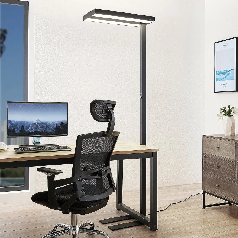 Lampa stojąca LED Arcchio Logan Pro, czarna, ściemniana