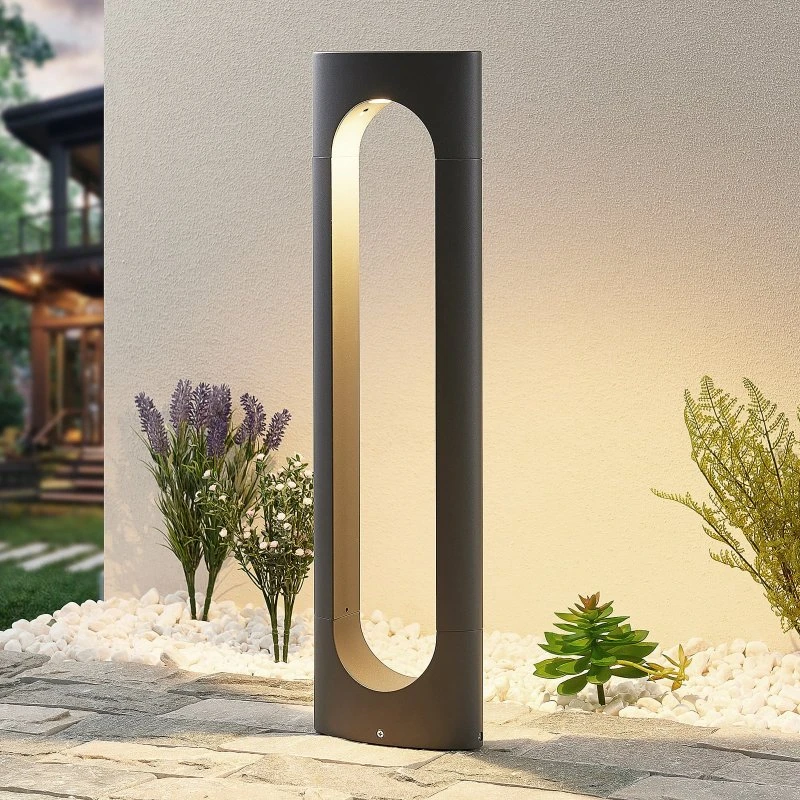 Lucande Fenti LED Lampa Ogrodowa H65 Dark Grey