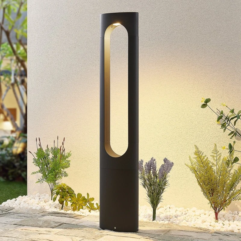 Lucande Fenti LED Lampa Ogrodowa H90 Dark Grey