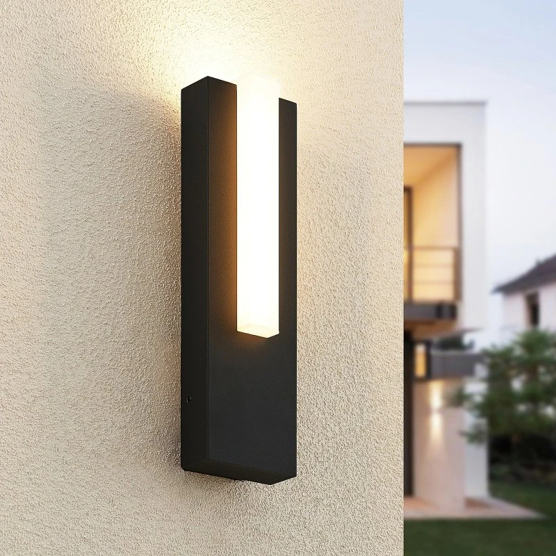 Lucande Virgalia Kinkiet Zewnętrzny LED Graphite 31 cm IP65