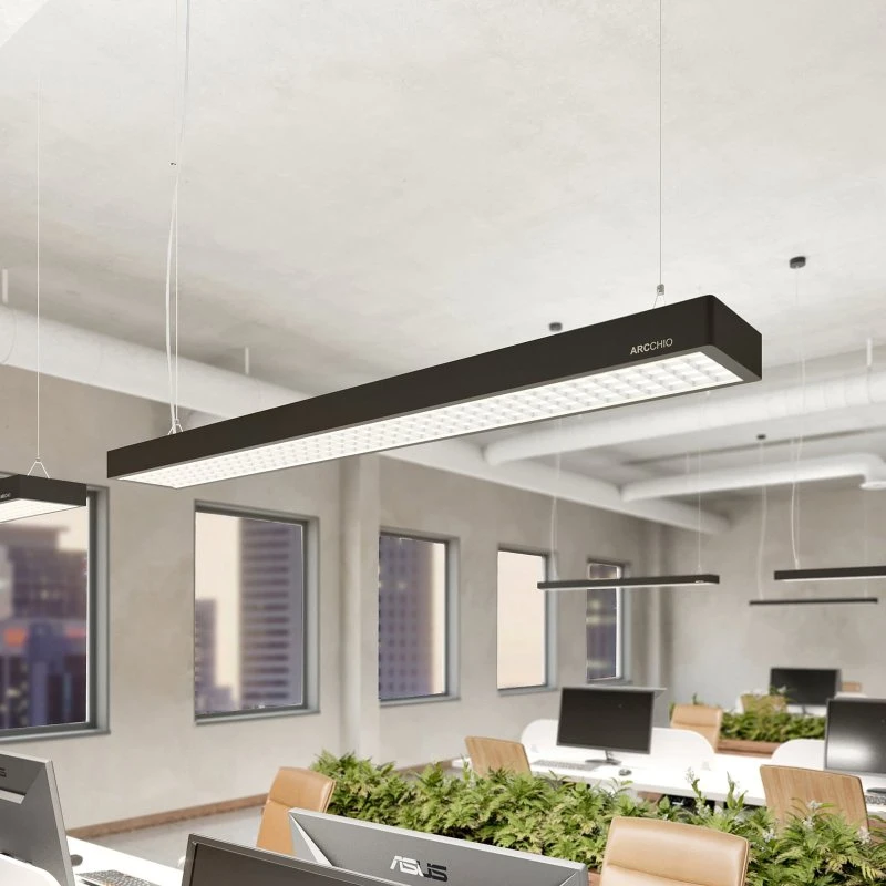 Arcchio Susi Lampa Wisząca LED 120cm, 4000K, Czarna, DALI