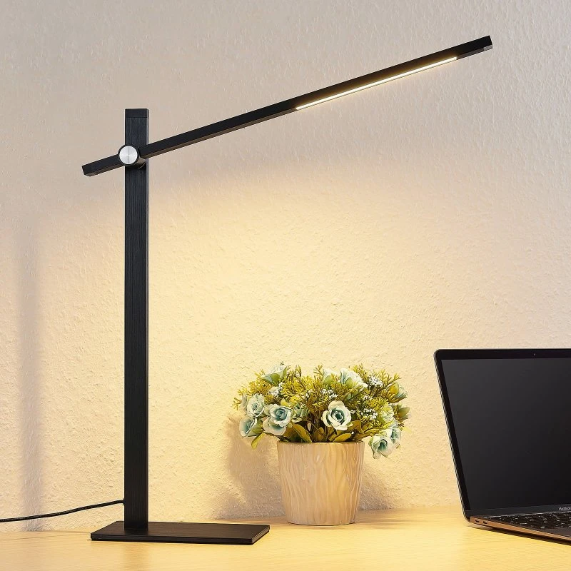 Lucande Wasko LED Lampa Stołowa Dim. Black
