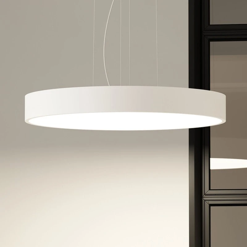 Arcchio Lampa wisząca LED Noabelle, Ø 80 cm, biała