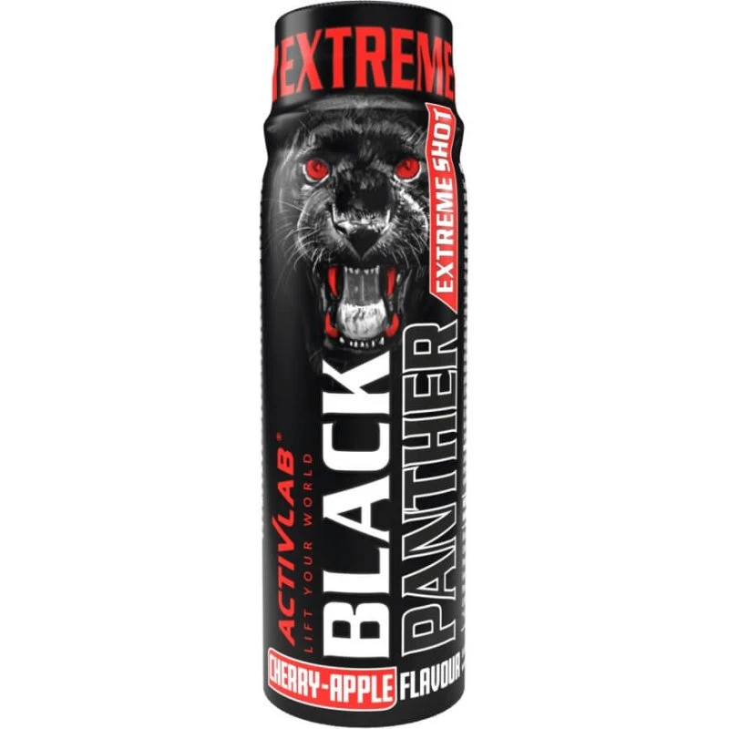 Activlab Black Panther Extreme Shot Jabłko-Wiśnia 12 x 80 ml