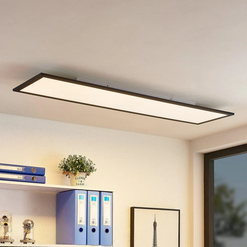 Lindby Nelios Lampa Sufitowa LED 4000K 120x30 Black