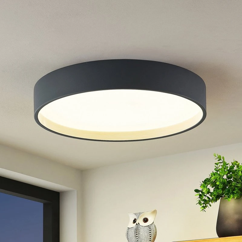 Lindby Todor Lampa Sufitowa LED Grey 50 cm CCT