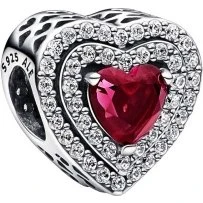 PANDORA Charms Lśniące Wypukłe Serce 799218C02