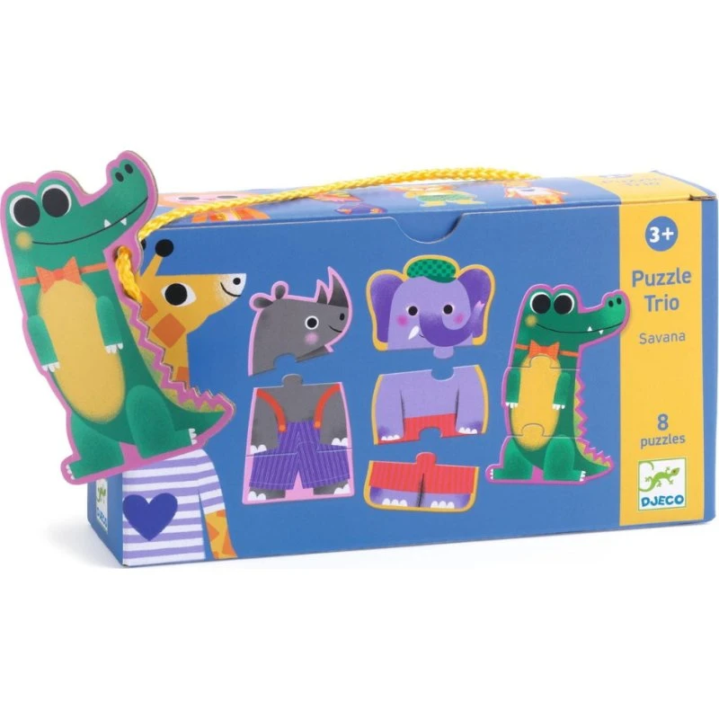 Djeco Puzzle Trio Sawanna 3+ (24 puzzli)