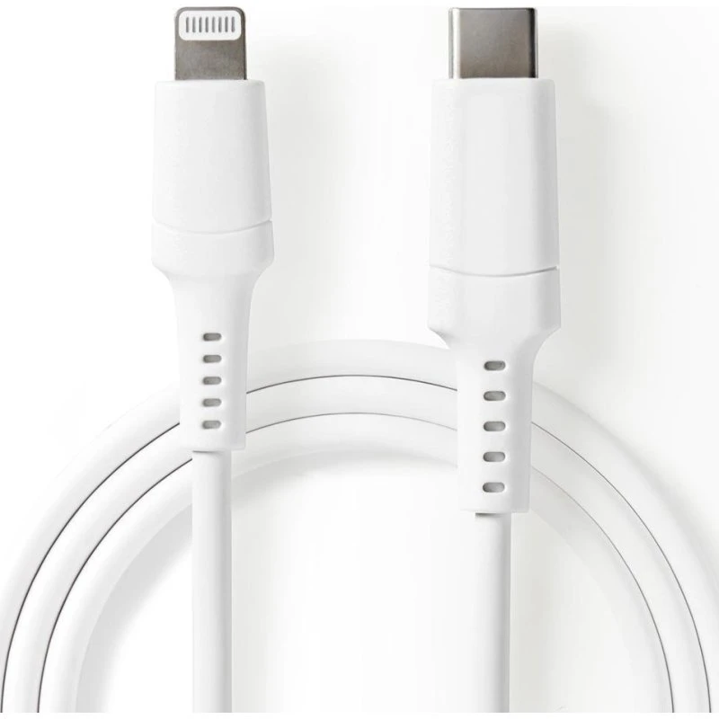 Nedis Kabel USB Lightning-USB-C 1 m Biały