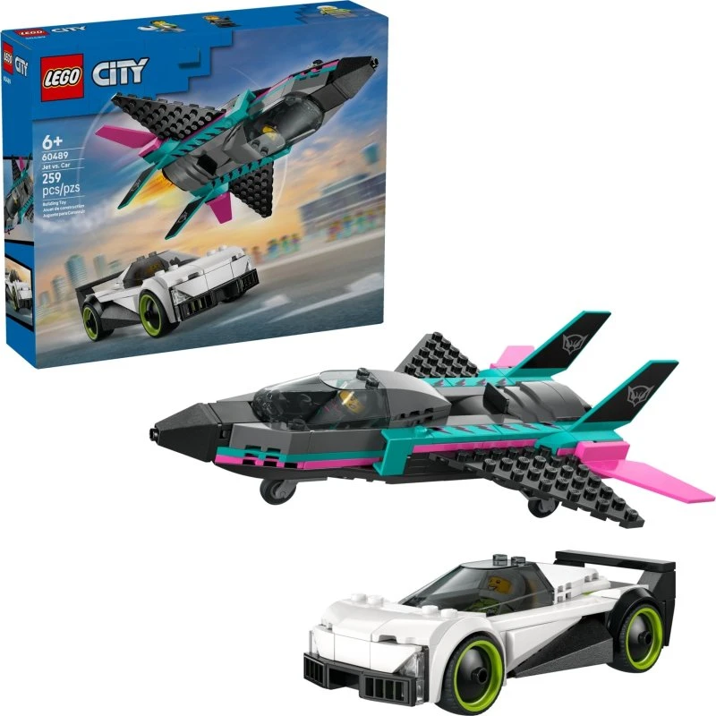 LEGO City 60489 – Odrzutowiec kontra samochód