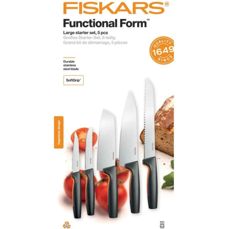 Fiskars Komplet 5 Noży Functional Form 1057558