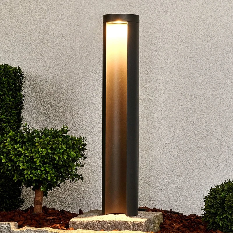 Lucande Jaron Lampa Ogrodowa LED 65 cm Grafit IP54